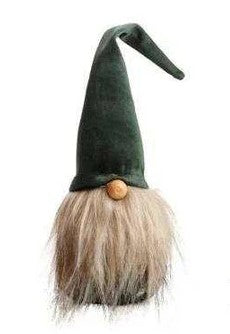 Tomte (Gnome) röd / grön 18cm - Det Gamle Apotek