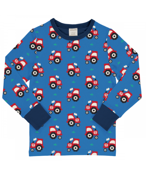 Longsleeve Top LS Tractor Blue  - Maxomorra