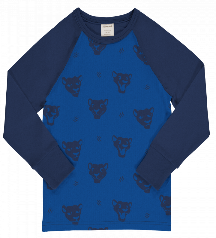 Longsleeve Top LS Raglan Mono Panther - Maxomorra