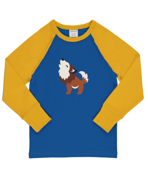 Longsleeve Top LS Raglan Wolf - Maxomorra