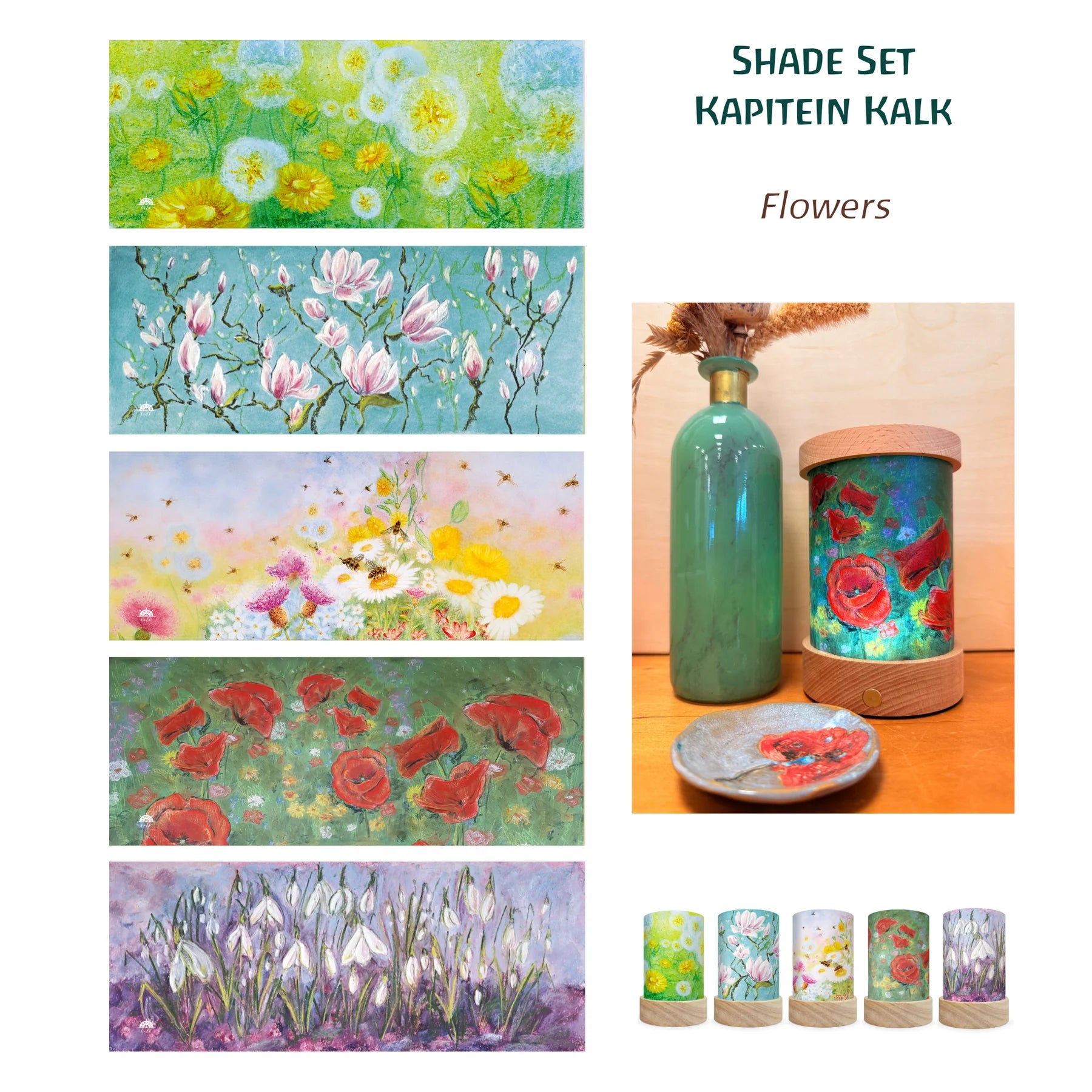 Toverlux Shades Set Flowers / Bloemen – Kaptein Kalk