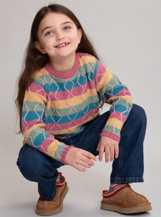 Trui Kids Fancy Stripe Pullover - Kite Clothing
