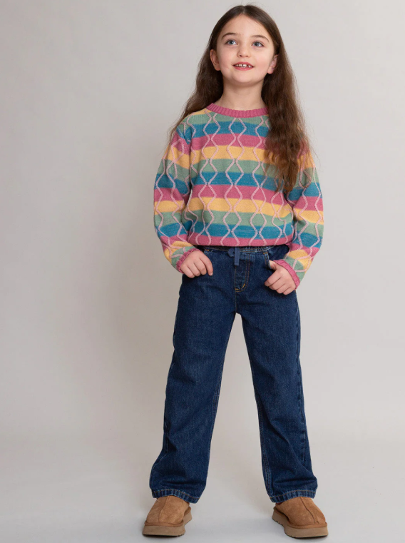 Trui Kids Fancy Stripe Pullover - Kite Clothing