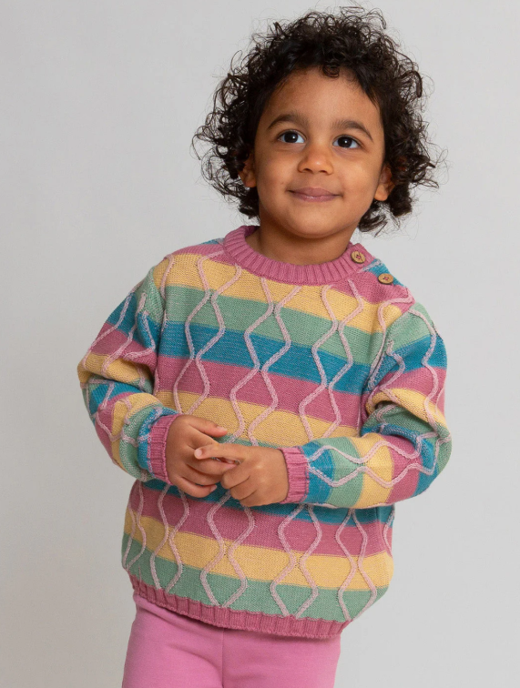 Trui Kids Fancy Stripe Pullover - Kite Clothing