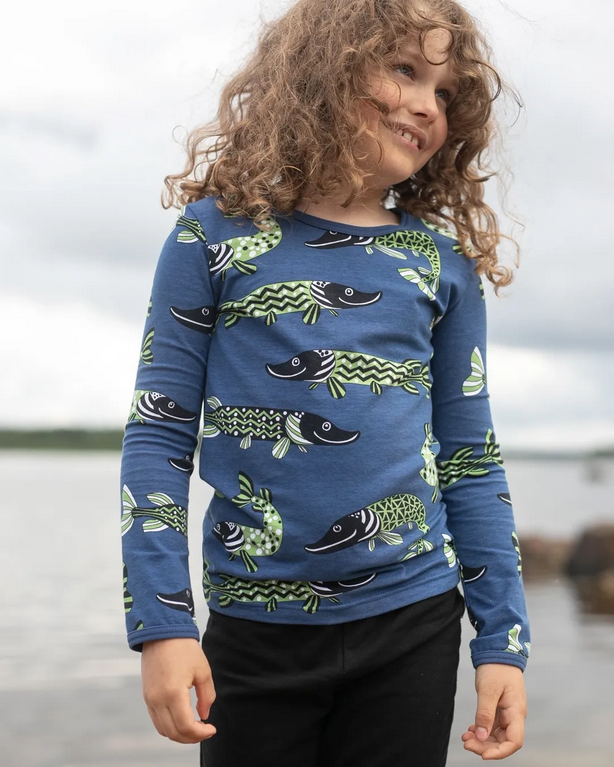 Longsleeve ULJAS Shirt Pike Blue – Paapii Design