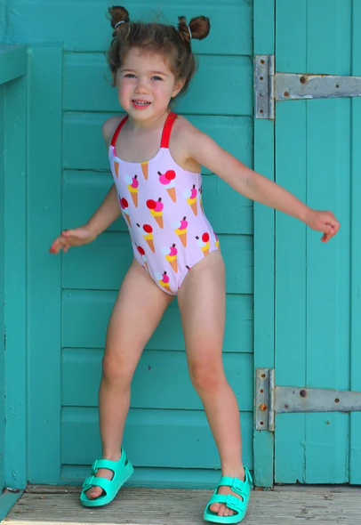 Zwempak / Swimsuit Ice Waffle Blue - Toby Tiger