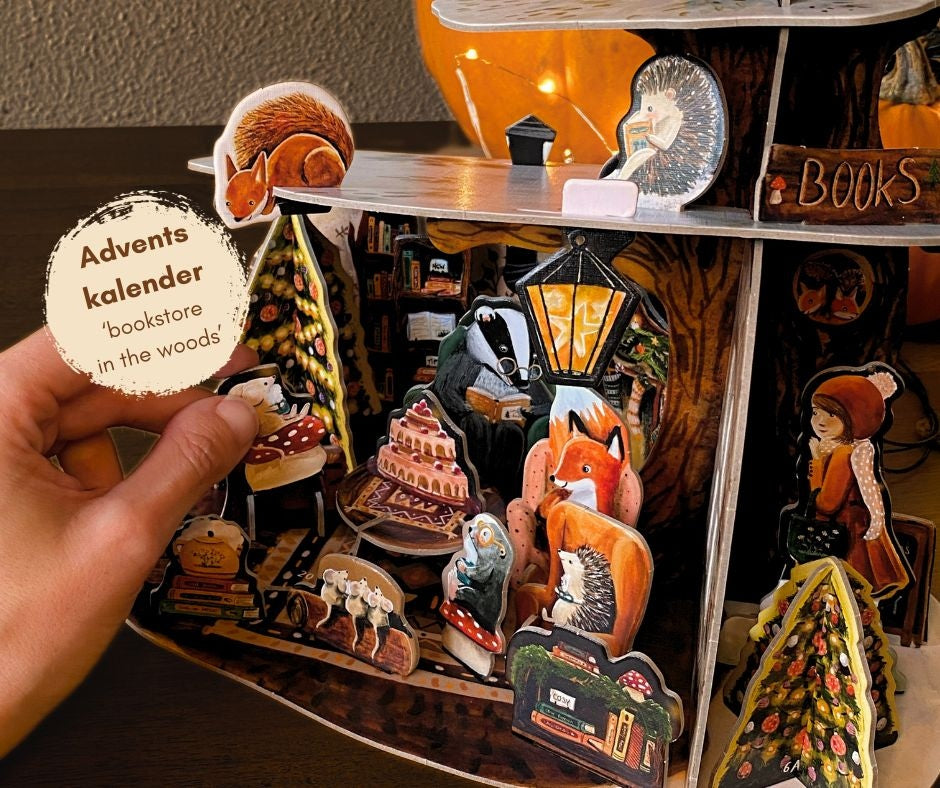 Adventskalender De boekwinkel – the bookish advent calendar - Illustrator under a Blankie