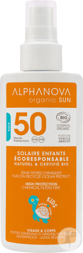 Kids zonnebrandspray SPF50 bij zonne-allergie en waterproof - Alphanova Sun