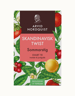 Sommarstig Svart Te Tranbär & Jordgubb 17 st. - Skandinavisk Twist – Arvid Nordquist