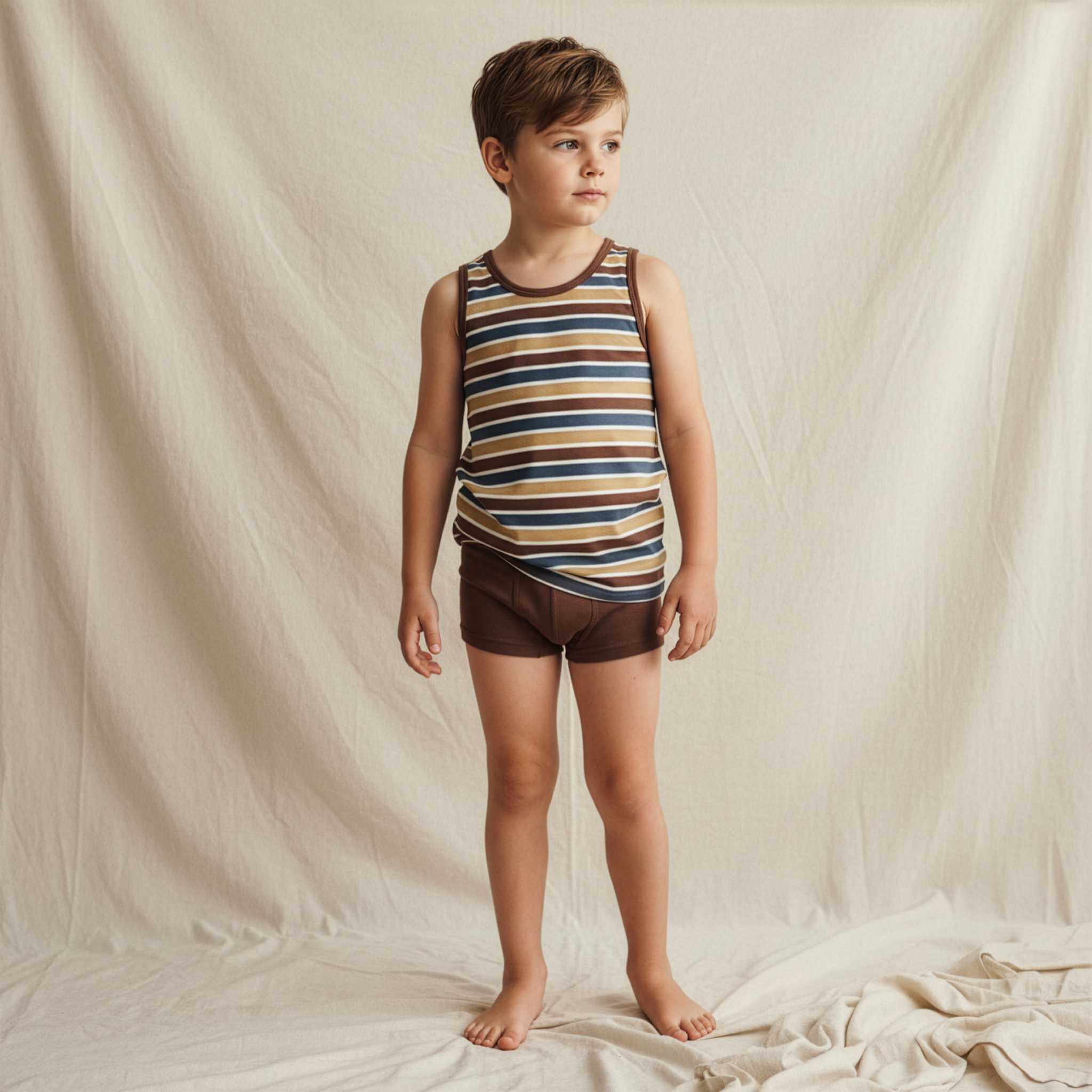 Boxershort Solid Brown - Maxomorra