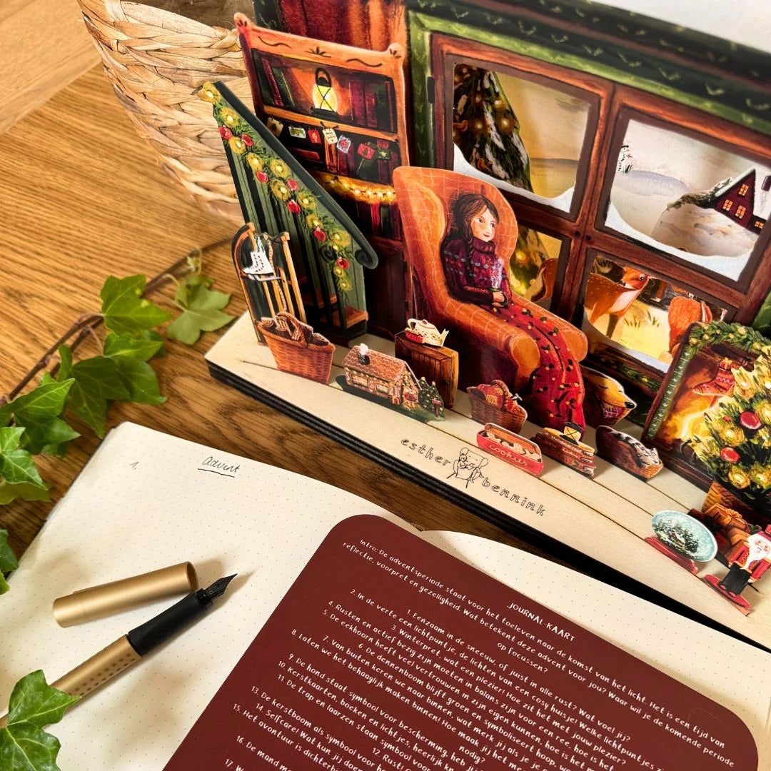 Cosy Up Advent Calender - Illustrator under a blankie