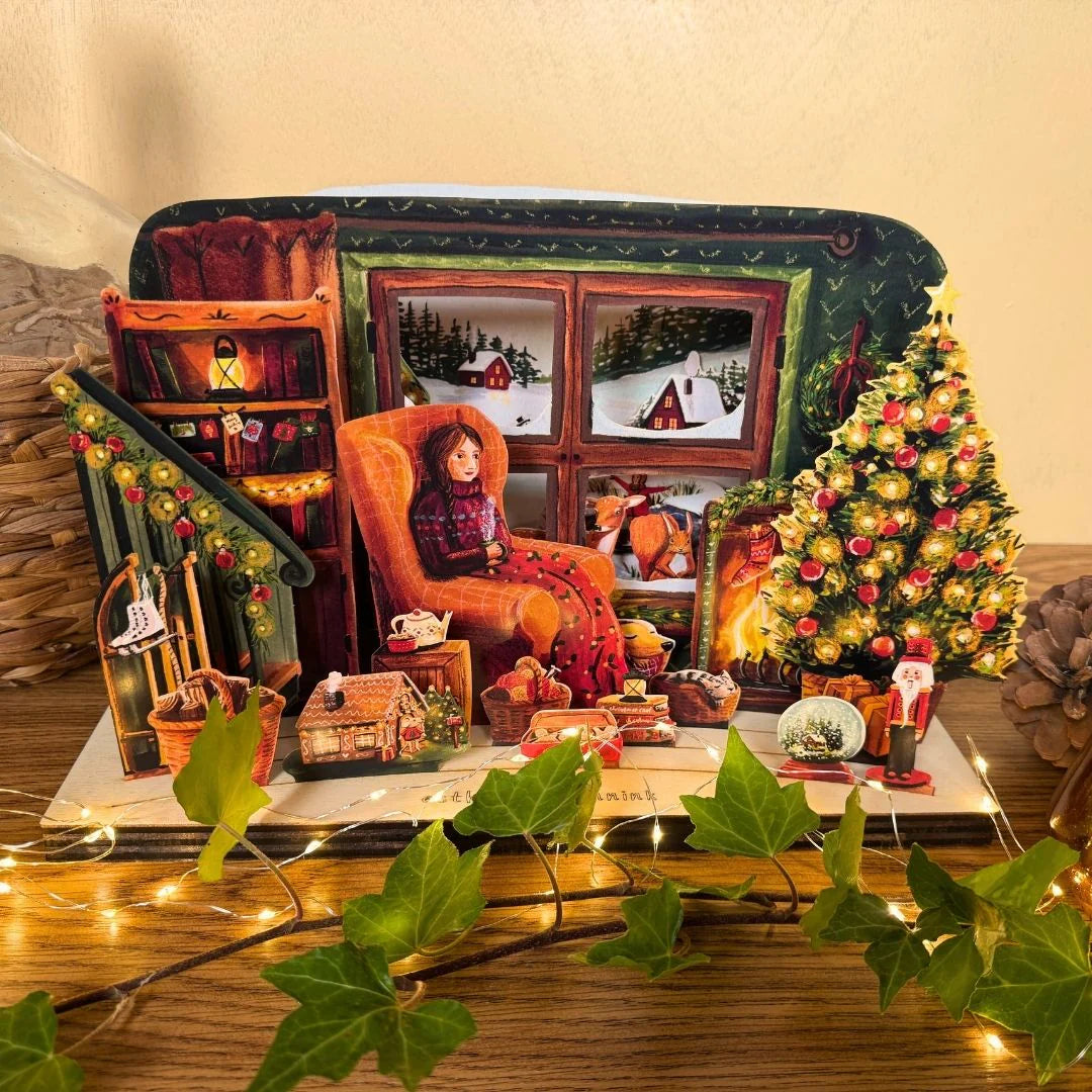 Cosy Up Advent Calender - Illustrator under a blankie