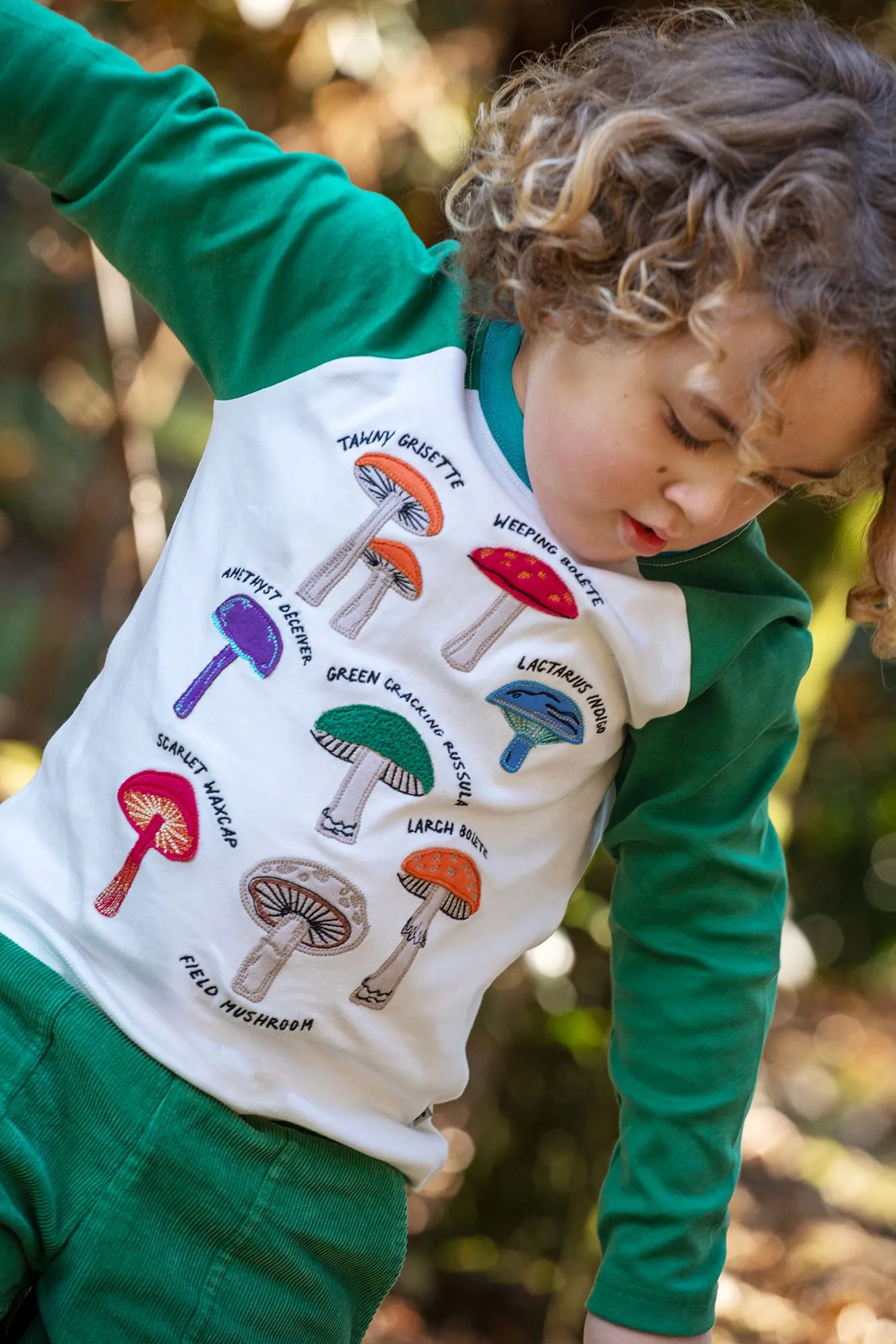 Longsleeve / Ace Applique Top Mushroom - Frugi