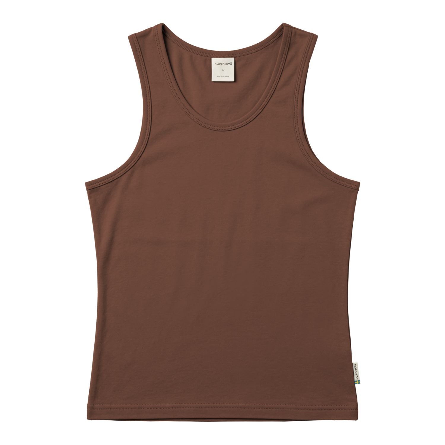 Tanktop Woman Solid Brown - Maxomorra
