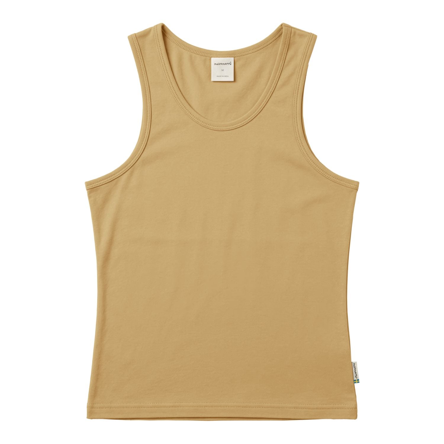 Tanktop Woman Solid Mustard - Maxomorra