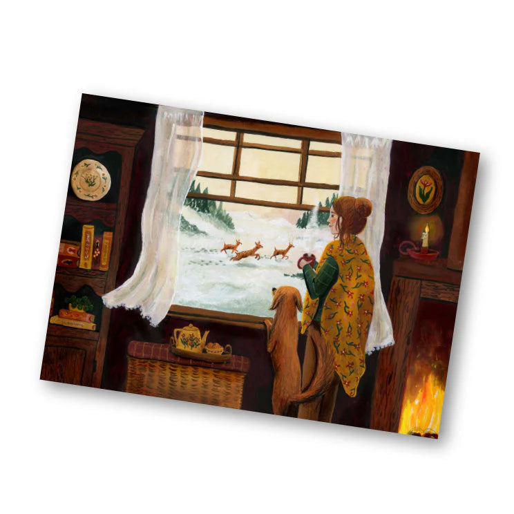 Kaart Het kleine geluk - Illustrator under a blankie