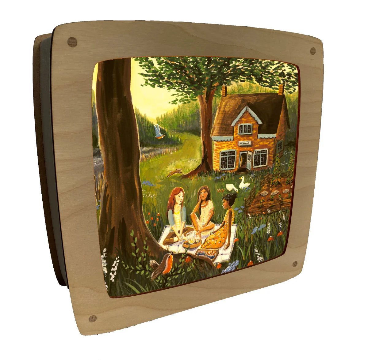 Toverplaat ijsvogel cottage - Illustrator under a blankie