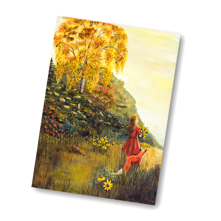 Kaart In het veld - Illustrator under a blankie