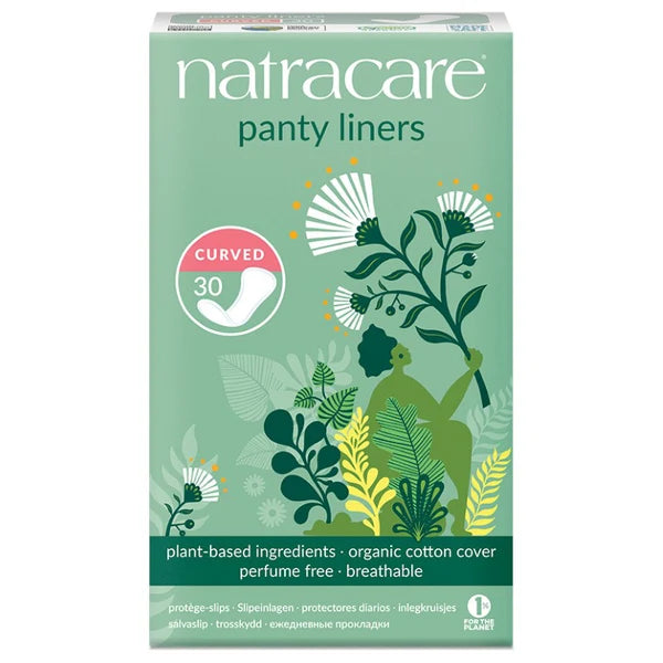 Natracare Gebogen inlegkruisjes van biologisch katoen – 30 stuks