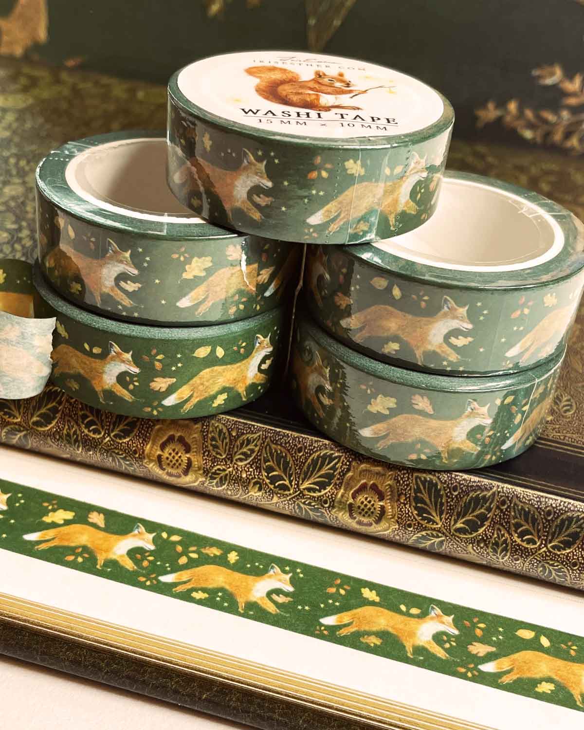 Washi Tape Running Fox - Iris Esther