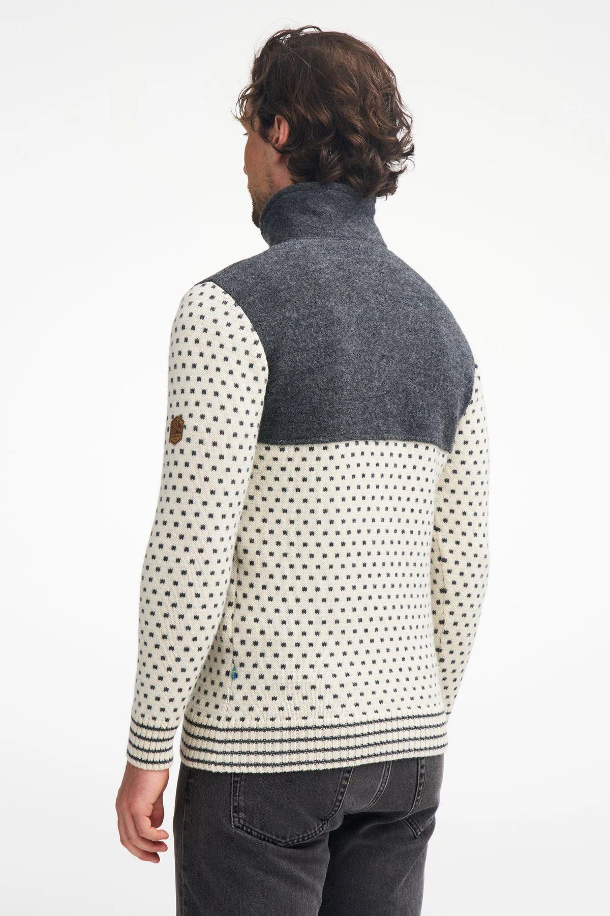 Trui Sverre Half Zip Off White - Ivanhoe of Sweden