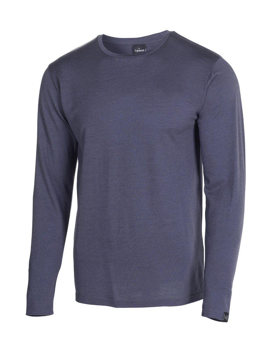 Longsleeve Underwool Merino Male - Steelblue - Ivanhoe of Sweden