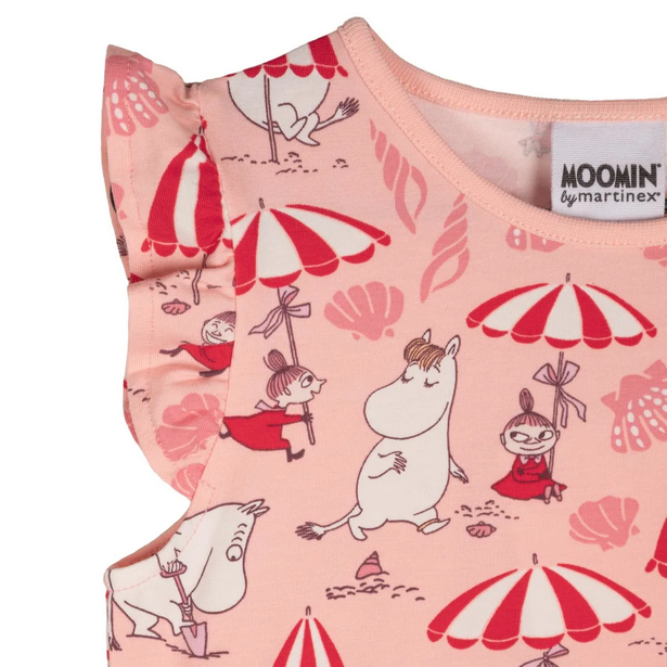 Jurk Shell Beach Dress Coral – Moomin