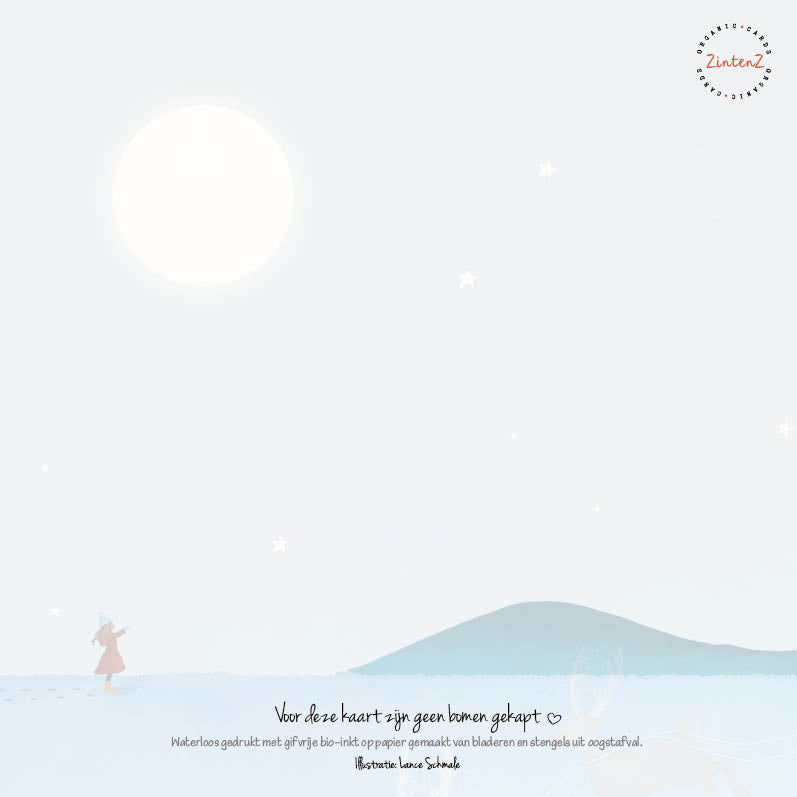 Eco Kerstkaarten Set 21 Lance 6 st. + 9 stickers – Zintenz