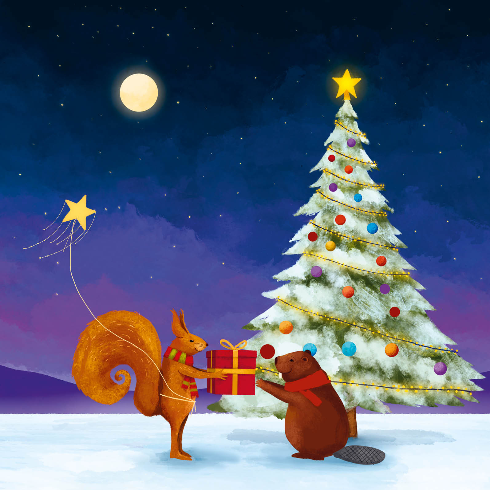 Eco Kerstkaarten Set 21 Lance 6 st. + 9 stickers – Zintenz