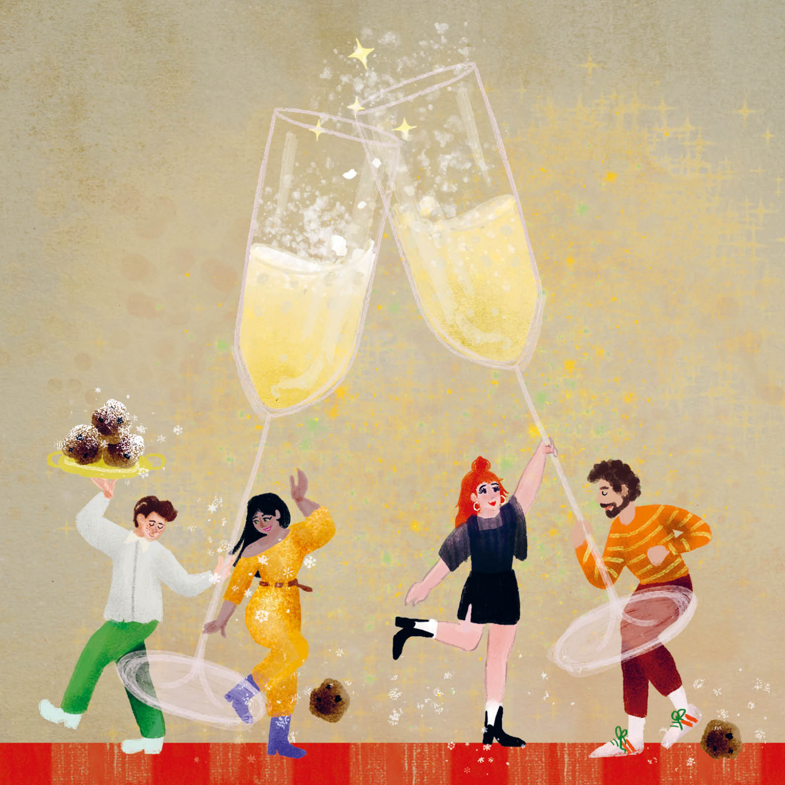 Eco Nieuwjaarskaarten 6 st. + 9 stickers – Zintenz