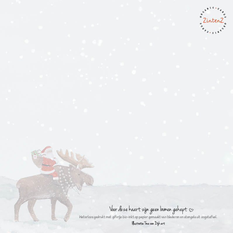 Eco Kerstkaarten Set 20 Tina 6 st. + 9 stickers – Zintenz