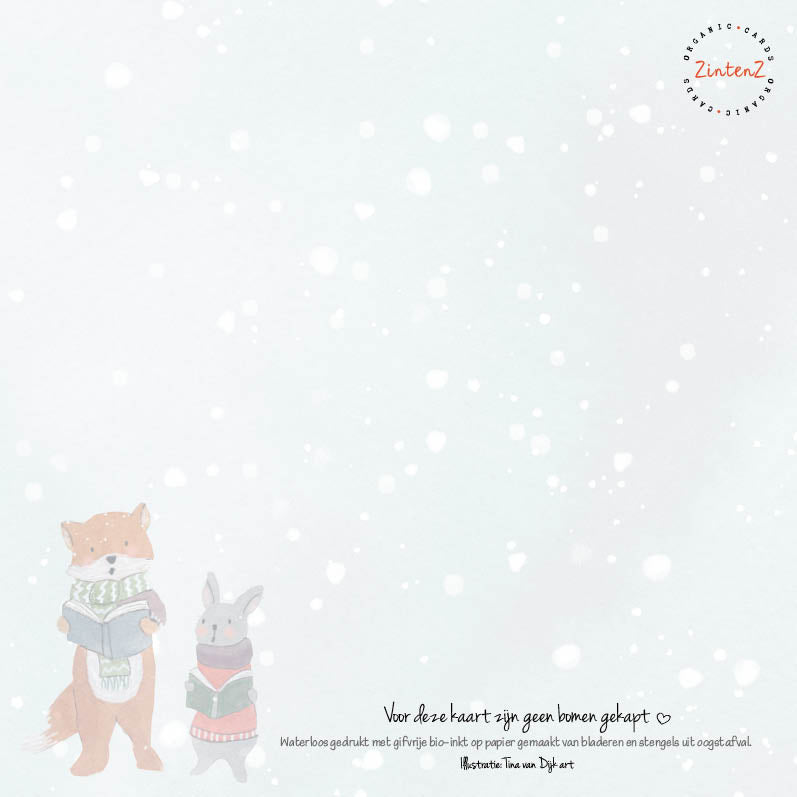 Eco Kerstkaarten Set 20 Tina 6 st. + 9 stickers – Zintenz