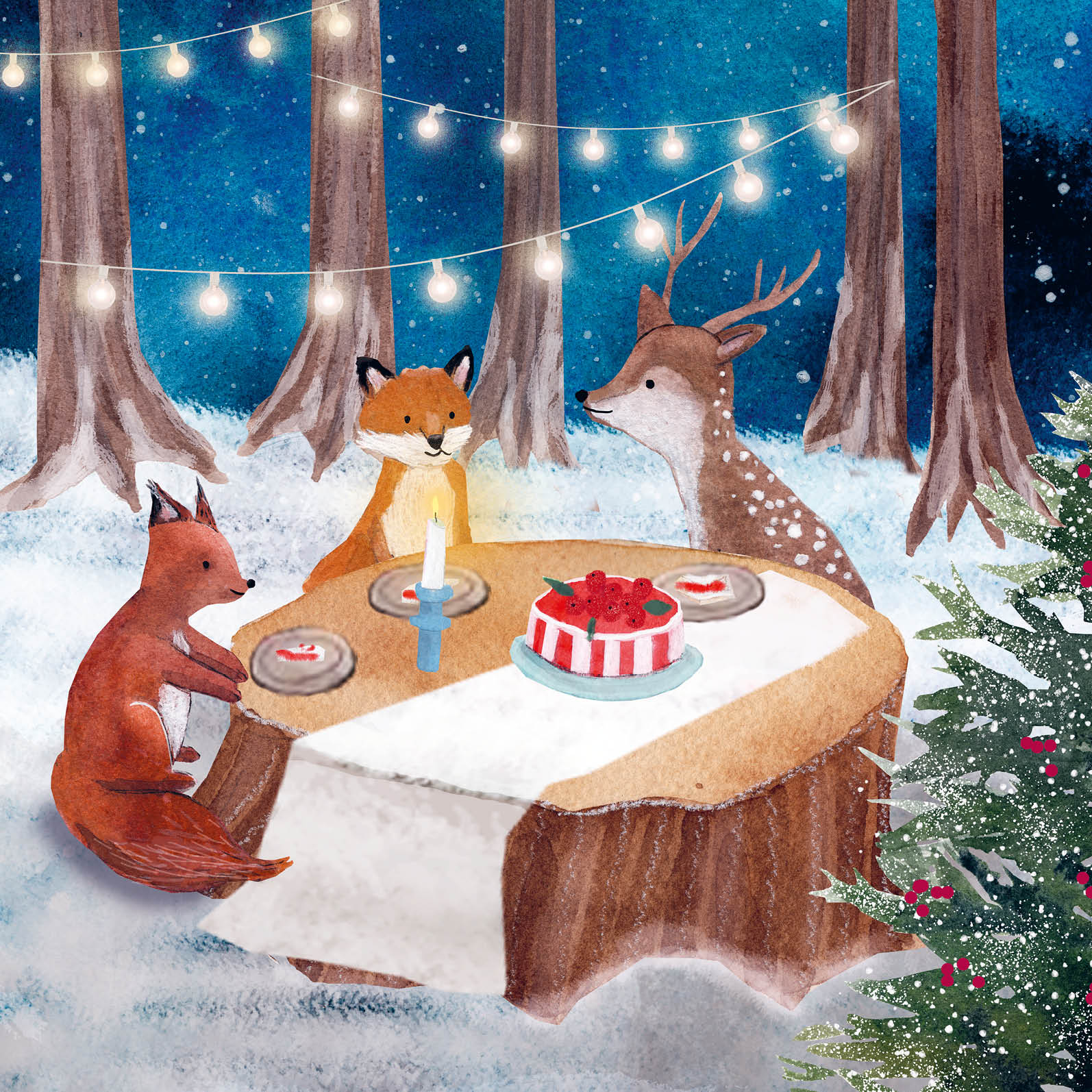 Eco Kerstkaarten Set 20 Tina 6 st. + 9 stickers – Zintenz