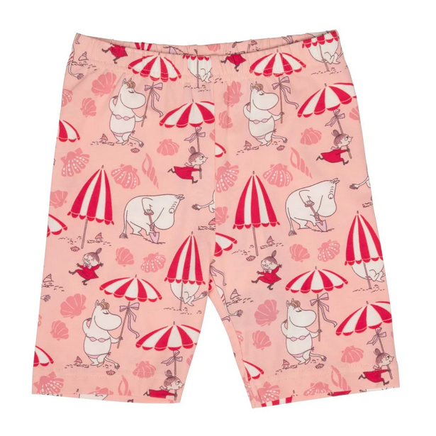 Moomin Shell Beach shorts coral Martinex met Moomin print