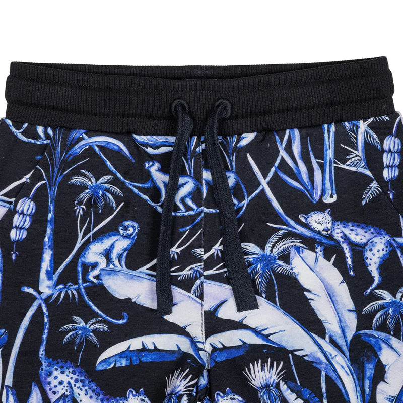 Korte Kroek Rainforest Shorts Dark Blue – Maia family