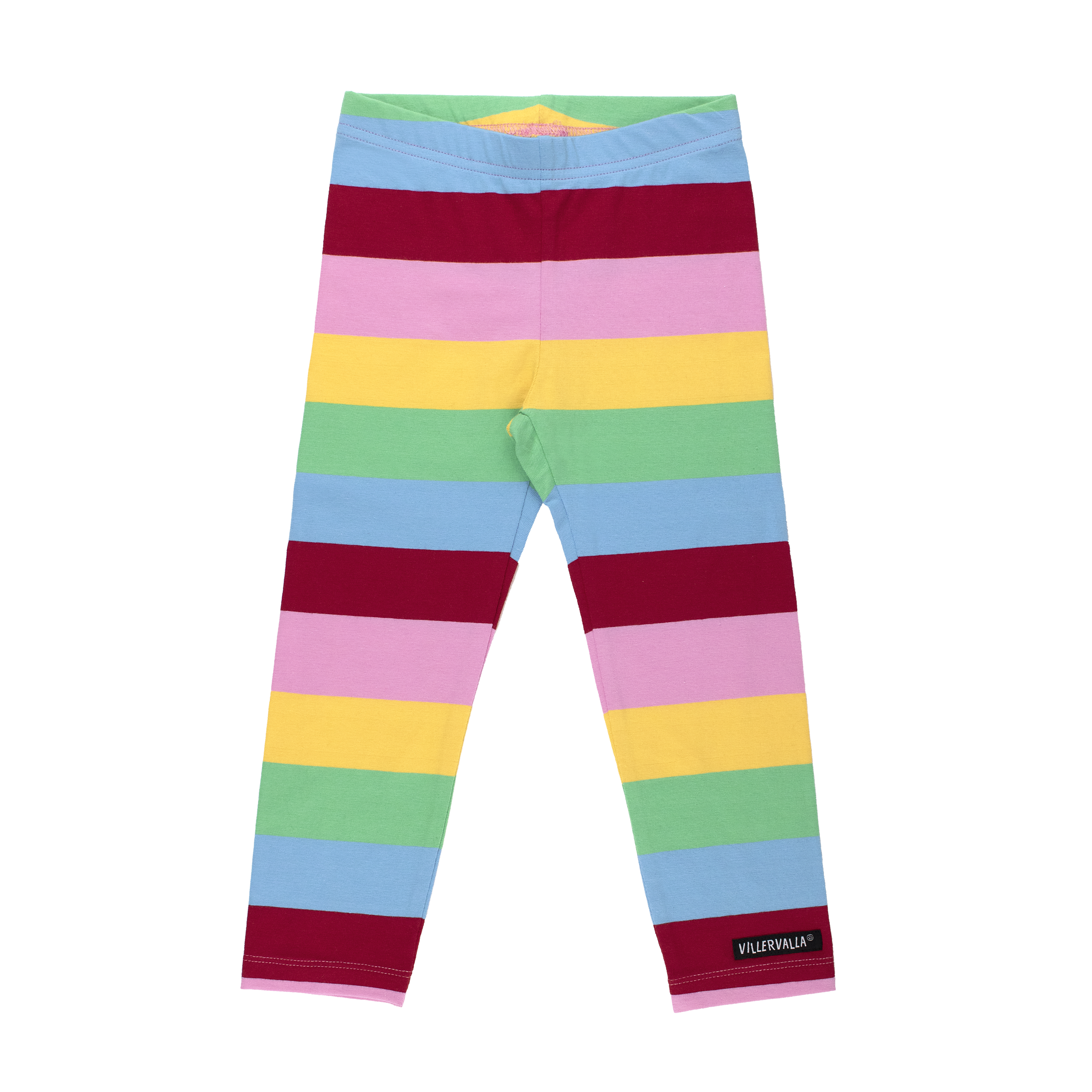 Leggings van Villervalla met Rio regenboog print van biologisch katoen