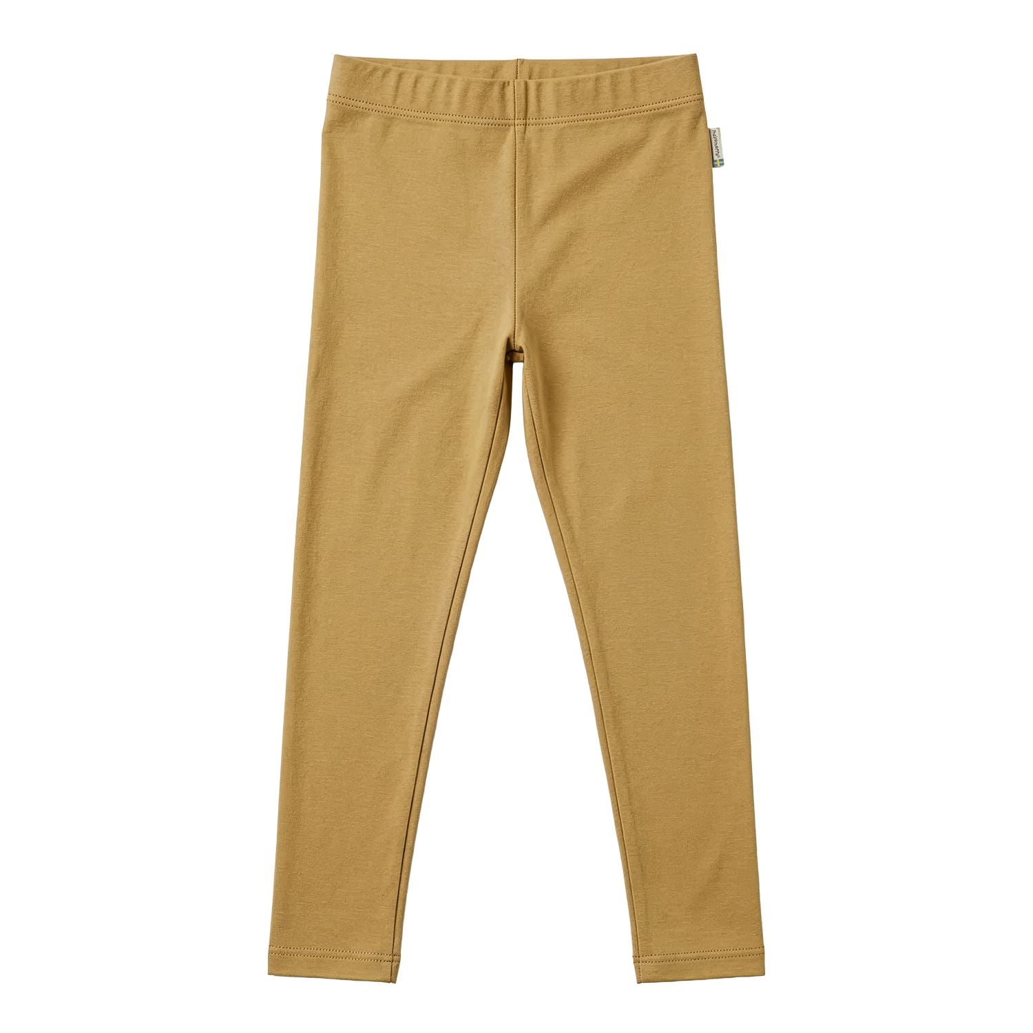 Legging van Maxomorra in warm beige zachte sweatstof van biologisch katoen