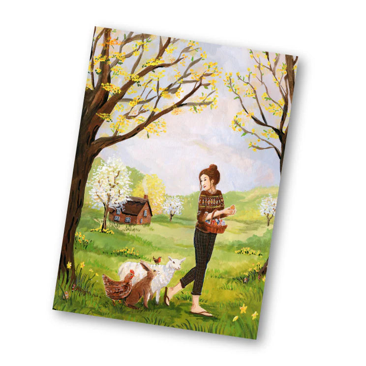 Kaart Lentefeest - Illustrator under a blankie