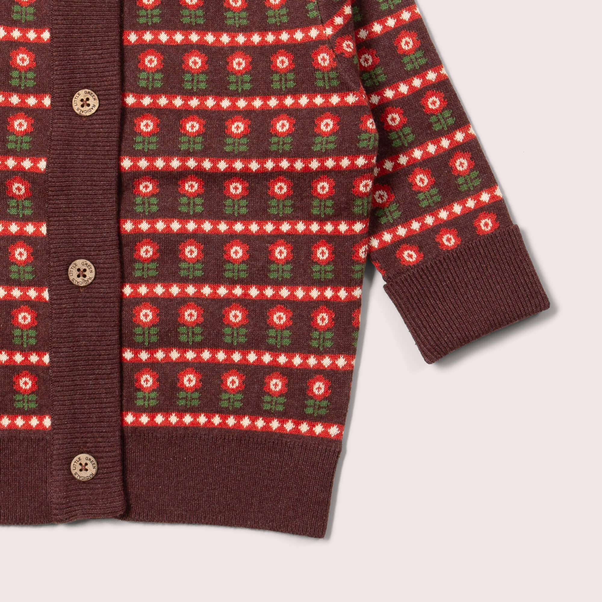 Vest / Collecting Flowers Knitted Cardigan - Little Green Radicals