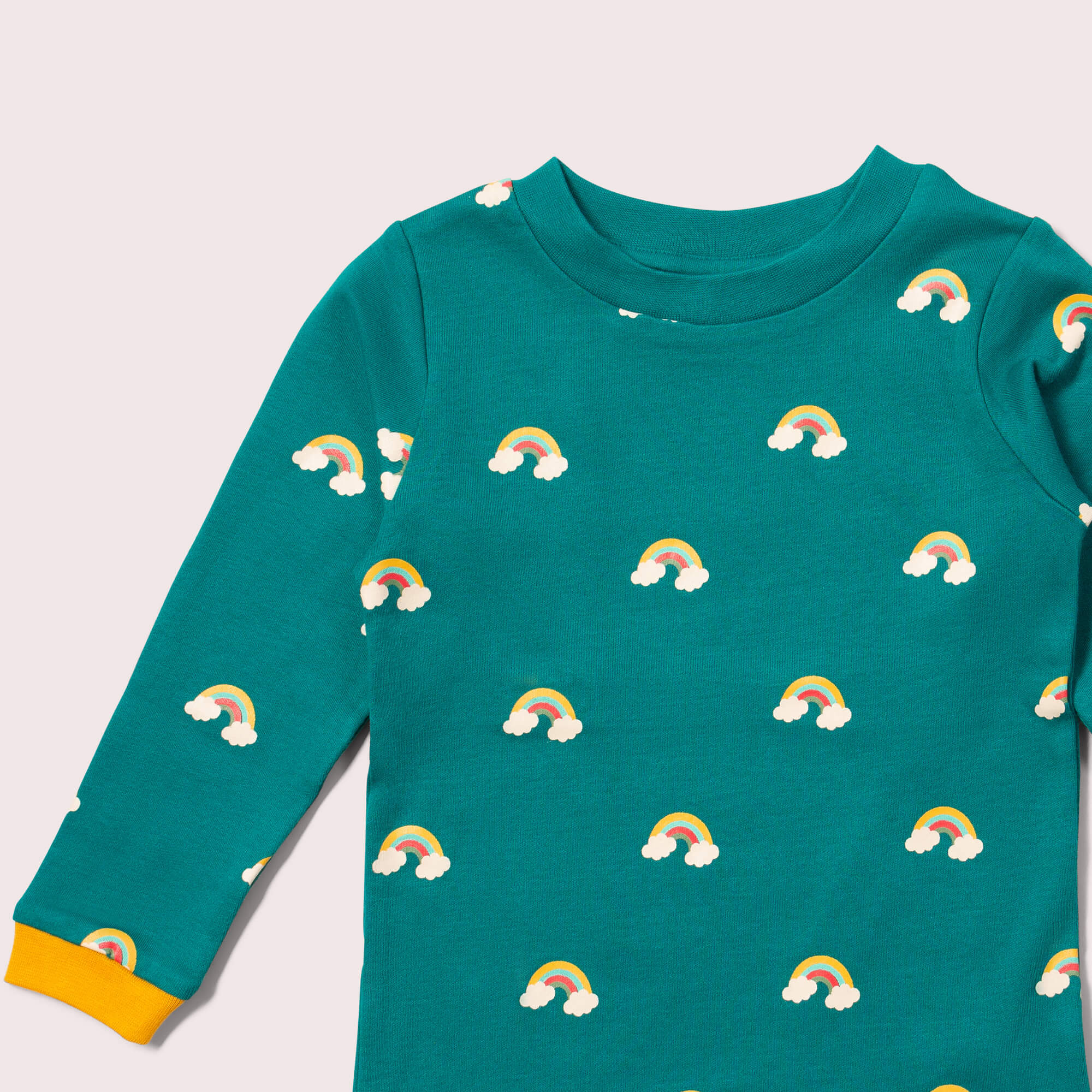 Longsleeve Turquoise Rainbows Shirt - Little Green Radicals