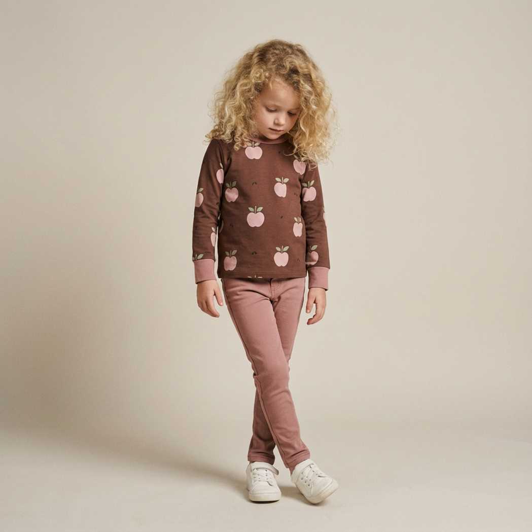 Longsleeve Top LS Apple Brown - Maxomorra