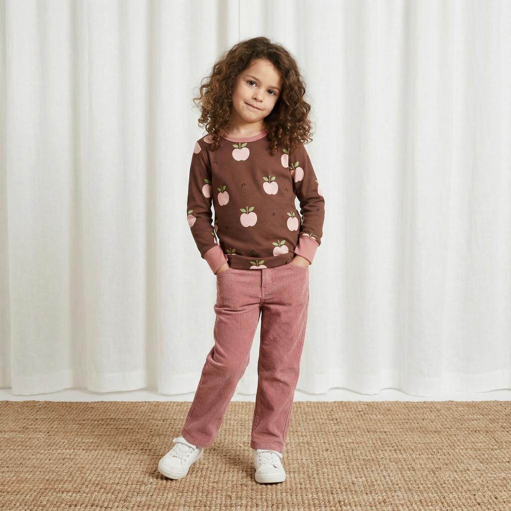 Longsleeve Top LS Apple Brown - Maxomorra