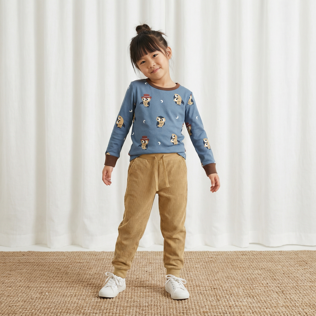 Longsleeve Top LS Owl - Maxomorra