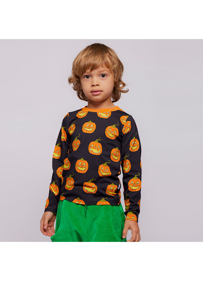 Longsleeve Gala Blouse with Pumpkins - Småfolk
