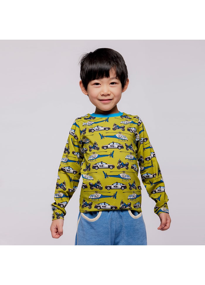 Longsleeve Gala Top with Police - Småfolk