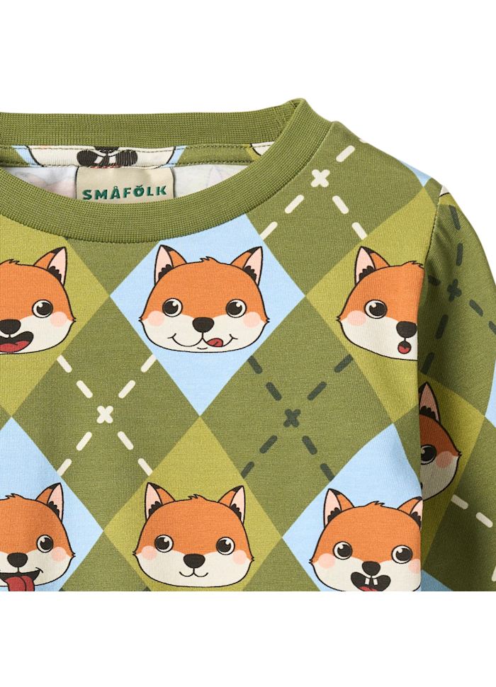 Longsleeve Gala Top with Foxes - Småfolk