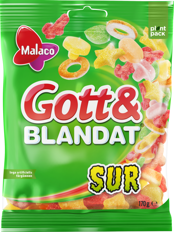 Malaco Gott & Blandat Sur 170g – Cloetta