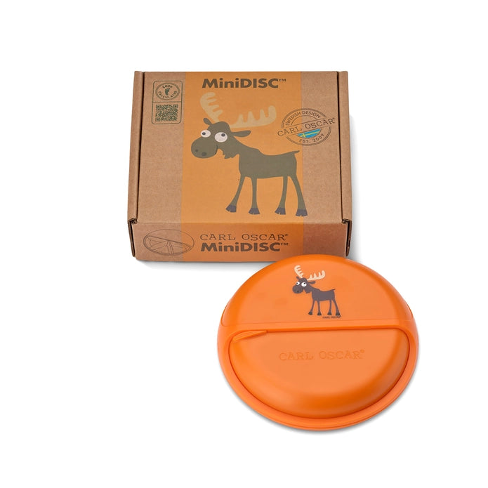 Carl Oscar MiniDisc snacktrommel Moose Orange met eland