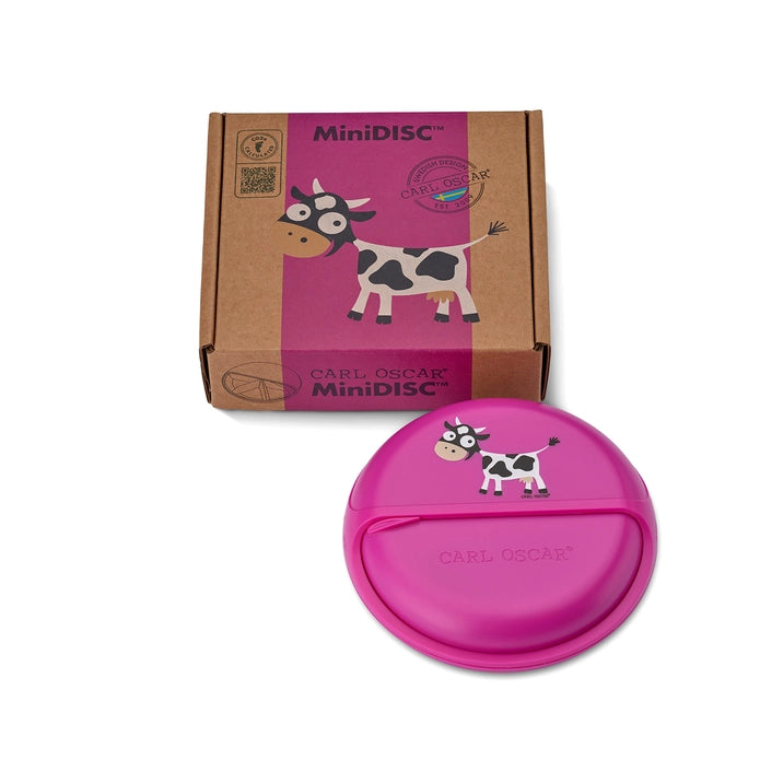 Carl Oscar MiniDisc snacktrommel Cow Pink met koe