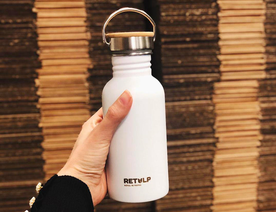 Urban drinkfles Chalk White 500ml - Retulp